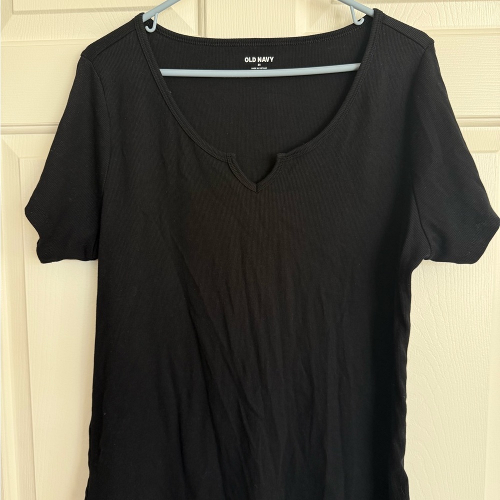 Old Navy Women's Black Short Sleeve Tee